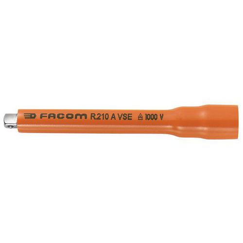 Facom - Rallonge 1/4 isolée 1000V VSE R.210AVSE - 116mm - Serrage Sécurisé