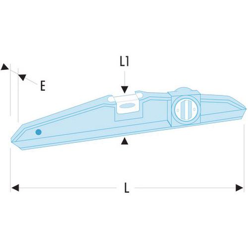 Livella Trapezoidale 25 Cm Facom 307BM.25 - Nivel Trapezoidal Magnético De 25 Cm Livella Facom 25 Cm Precisione 0.75 Mm/m Livella Trapezoidale 25 Cm Facom 307BM.25 - Nivel Trapezoidal Magnético De 25 Cm Livella Facom 25 Cm Precisione 0.75 Mm/m