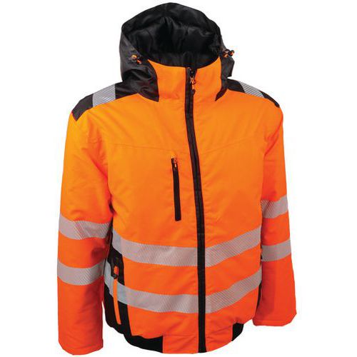 Singer Safety - Blouson aviateur haute visibilité orange L - Intempéries, Polyester, Homme