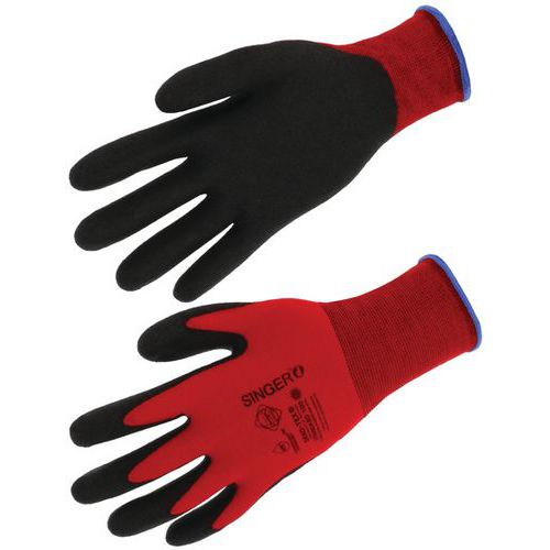 Gants tricot PVC - polyamide sans couture jauge 15 - Singer Safety Gants tricot PVC - polyamide sans couture jauge 15 - Singer Safety