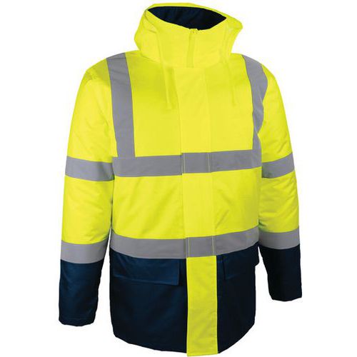 Singer Safety - Parka Haute Visibilité Jaune Fluo 4XL - Rembourrage Polyester - Mixte - Confort et Sécurité