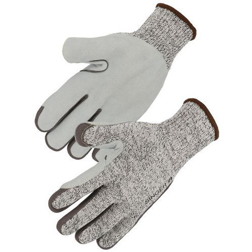 Gants Anticoupure Anti-coupures D En Croûte De Cuir Jauge 10 T8