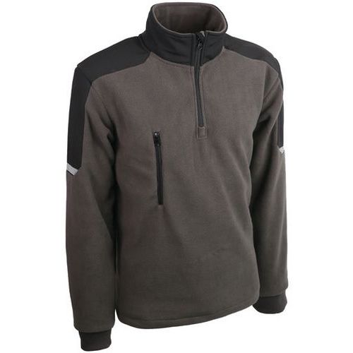 Pull Gris 100% Polyester Polaire 340g/m² 3xl