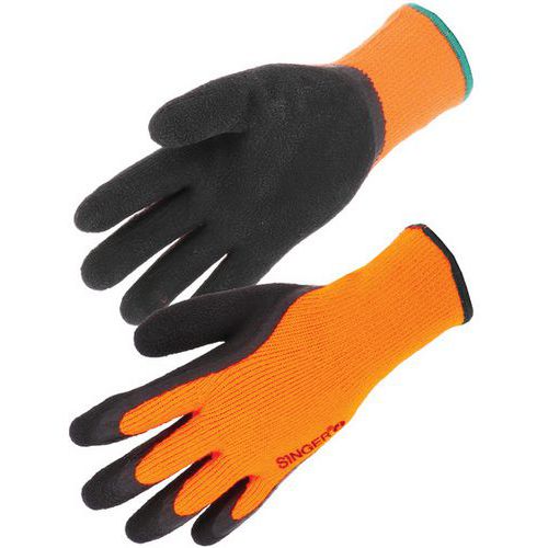 Gants De Manutention Latex Mousse Support Acrylique Jauge 10 T9 Dos Aéré