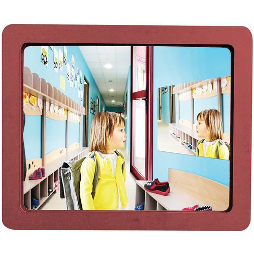 Miroir Incassable Rouge - 465 X 365 Cm - Kaptorama