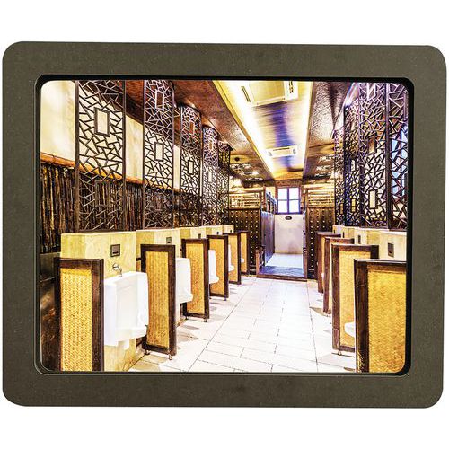 Miroir Incassable Gris - 54 X 44 Cm - Kaptorama