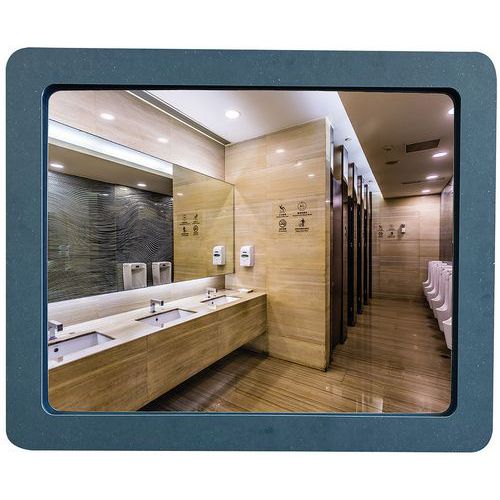 Miroir Incassable Bleu - 54 X 44 Cm - Kaptorama