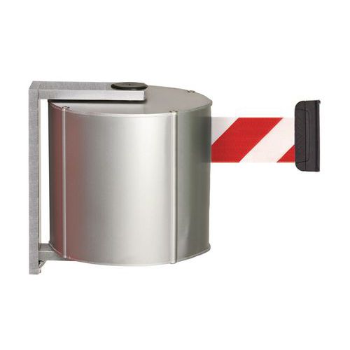 Beltrac - Boîtier Mural à Sangle 3XL Rouge/Blanc - Sangle 22m - Aluminium Durable - Idéal Entrepôt