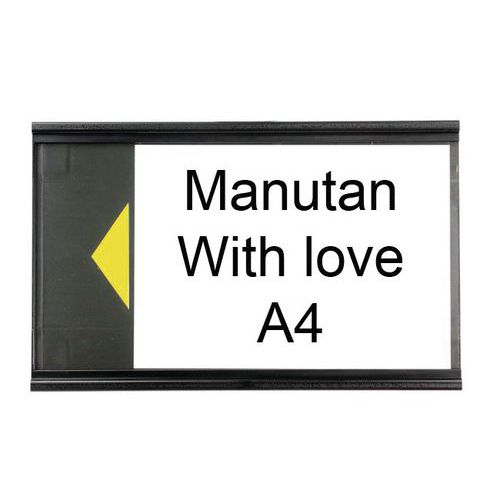 Panneau D'info Format A4 Noir Pour Poteaux 27 6m785 Et 786