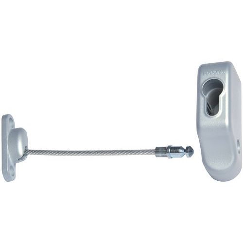 Entrebâilleur De Fenêtre Cabl'air Gris Alu