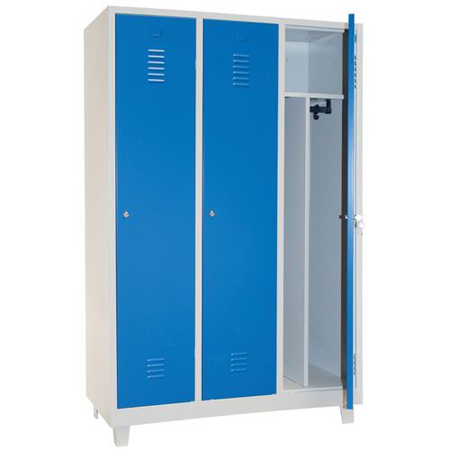 Vest Ind Saliss 3 Cases/pieds Gr/ Bl+serrure Cle