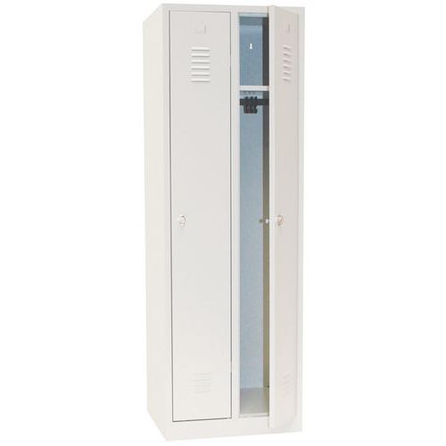 Vestiaire Ip Gris 2 Colonnes à Monter Moraillon Socle