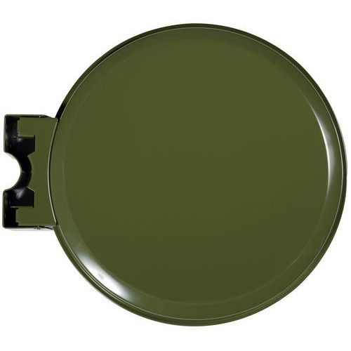 Support Sac Mural 110l Avec Couvercle Vert Olive