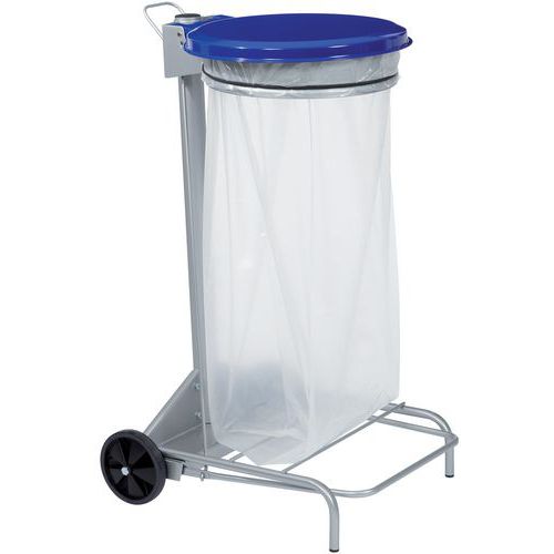 Support Sac Poubelle 110litres Epoxy Bleu A Pe Dale