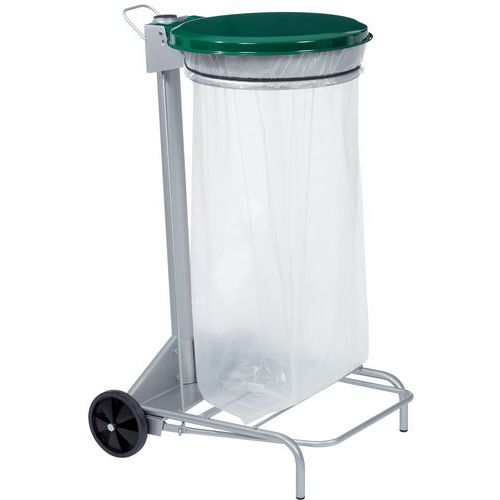 Support Sac Poubelle 110litres Epoxy Vert A Pe Dale