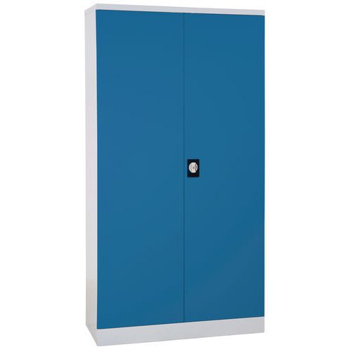 Armoire A Monter Pt Bat H1950xp423xl100 0gris/bleu+4tab