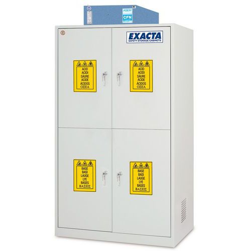 Amoire Combi-fd 4 Portes Pleines - 4 Compartiments - 1140mm