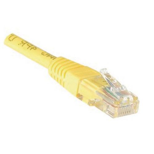 Cordon Patch Rj45 U/utp Cat 5e 15 Mètres Jaune