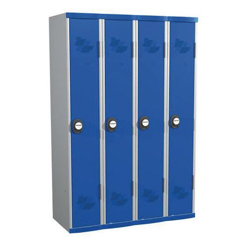 Vest Mono Ip Socle 4col L1200x H1800xp500 Ser Code Gris/bleu