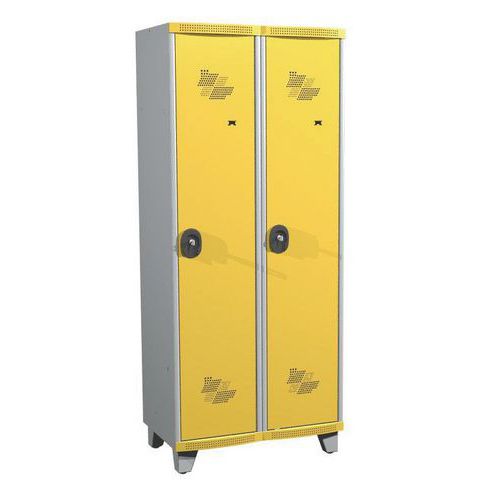 Vest Mono Is S/p 2 Col L800x H1925xp500 Serr Cle Gris/jaune