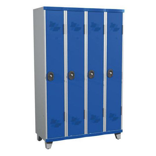 Vest Mono S/p Ip 4 Col L1200x H1915xp500 Serrure à Clé Gris/bleu