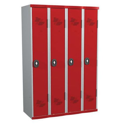 Vest Mono Socle Ip 4col L1200x H1800xp500 Pcad Enas Gris/rou