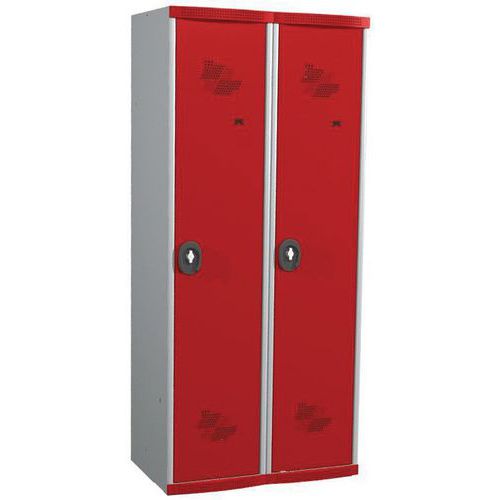 Vest Mono Socle Is 2 Col L800x H1800xp500 Pcad Enas Gris/rou