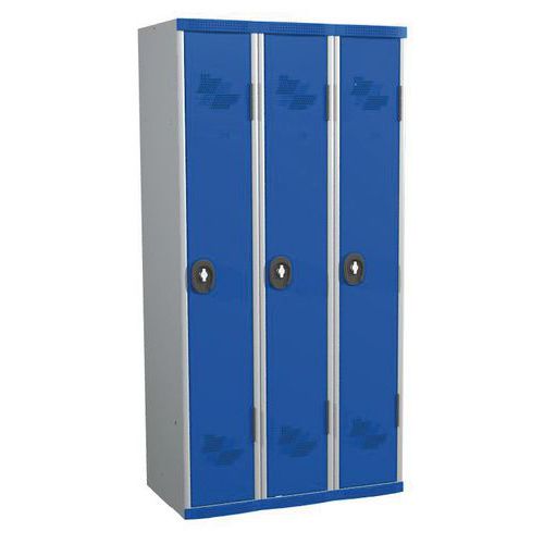 Vest Mono Socle Ip 3 Col L900x H1800xp500 Serr Clé Gris/bleu