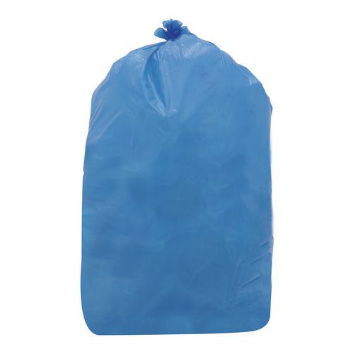 Sac-poubelle Hdpe 35 Microns Coloris Bleu 120 Litres