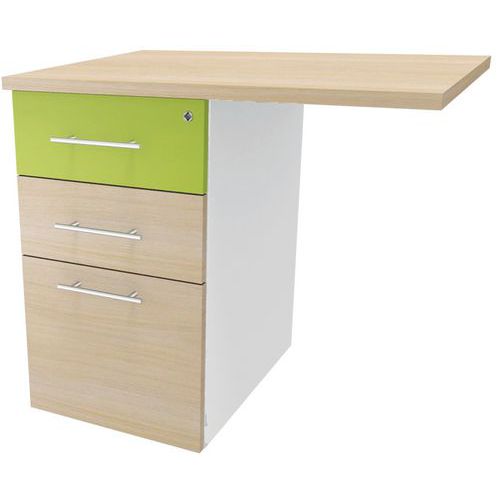 Caisson Fixe Porteur Neo 80*60 Chêne/anis