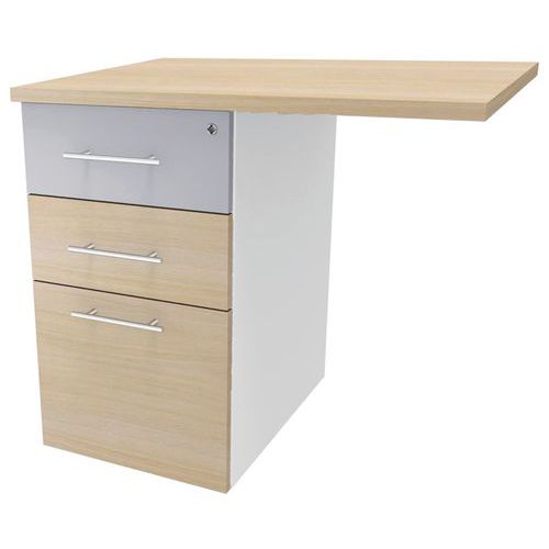 Caisson Fixe Porteur Neo 80*60 Chêne/alu