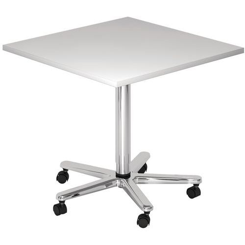 Table À Pied Télescopique Rectangulaire Chromé