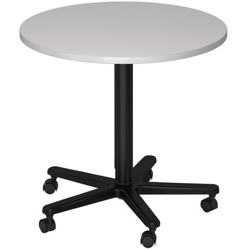 Table À Pied Télescopique 80 Cm Noir