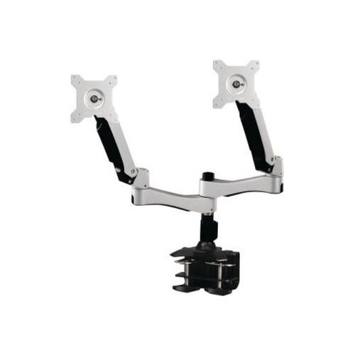 Support 2 Ã‰crans Télescopique Orientable Pivotant à Pince