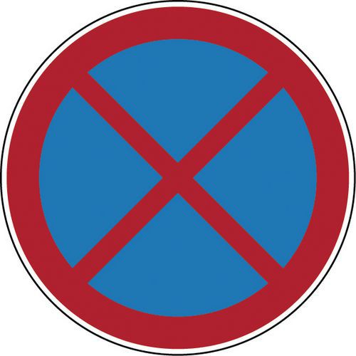 Panneau d'interdiction - Arrêt et stationnement interdits - Rigide