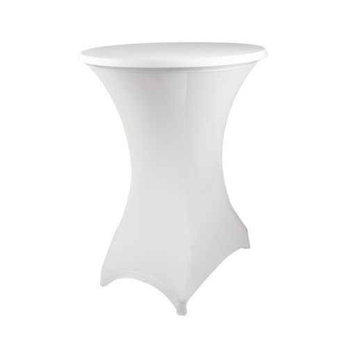 Nappe Housse Guéridon 70x80x85 Blanc