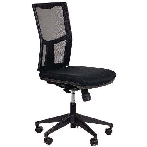 Siège Ritz Dos Résille Noire Chaise Sans Réglage Lomb. Noir