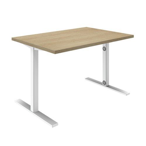 Bureaux Droit Fixe Idea L 120 Cm Chene