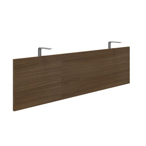 Quadrifoglio - Voile de fond Air Noyer - 129x35cm - Pour bureau 140cm - Contemporain