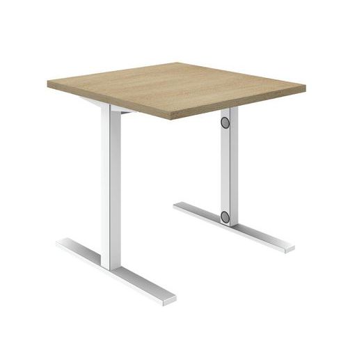 Bureaux Droit Fixe Idea L 80 Cm Chene