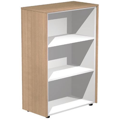 Rayonnage Mi Haut Flora H 119 Cm Noyer