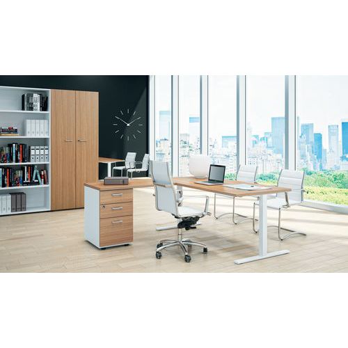 Bureau droit IDEA - pieds fixes Bureau droit IDEA - pieds fixes