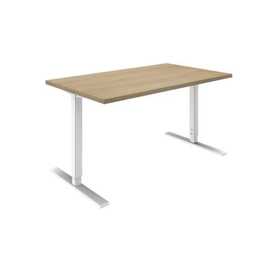 Bureaux Droit Idea Reglable L140cm Chene