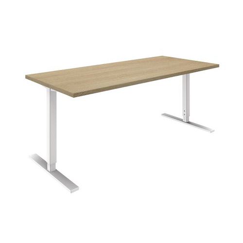 Bureaux Droit Idea Reglable L180cm Chene