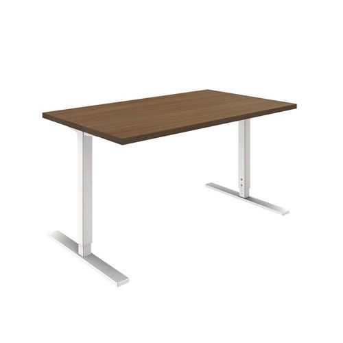 Bureaux Droit Idea Reglable L140cm Noyer