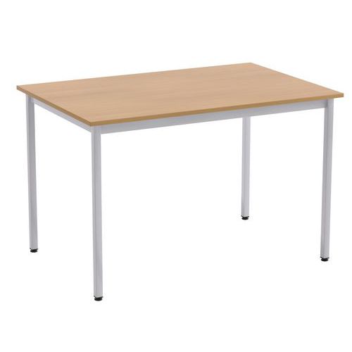Table De Restaurant Collectif 120x80 Hêtre/gris C