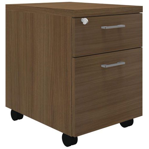 Caisson Mobile Idea 2 Tiroirs Noyer
