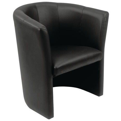 Chauffeuse Club 1 Place Noir Noir