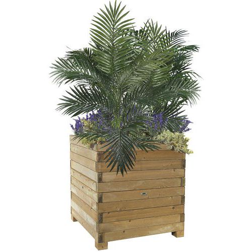 Jardinière En Bois Naturel H:1000 L:1000