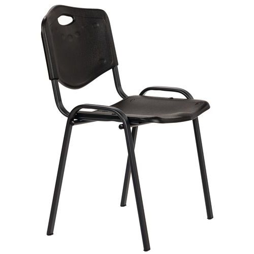 Chaise Coques Plastique Noires Struct Noire Ek Wo
